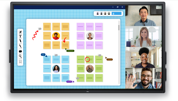 DELL PRO PLUS75" 4K Touchscreen Conference Room Monitor (90W USB-C PD)