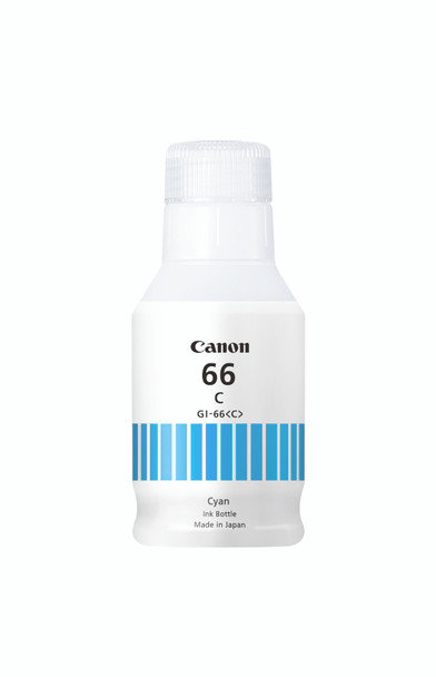 CANON GI-66 CYAN INK BOTTLE FOR GX6060 / GX7060 - 14K PAGE YIELD