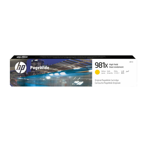 HP 981X High Yield Yellow PageWide Cartridge (L0R11A)