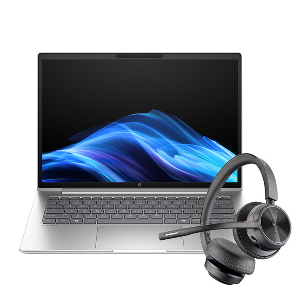 Bundle Deal : HP ProBook 4 G1i 14" Business Laptop C5 16GB 512GB W11P + HP Poly Voyager 4320 MS Bluetooth Stereo Business Headset