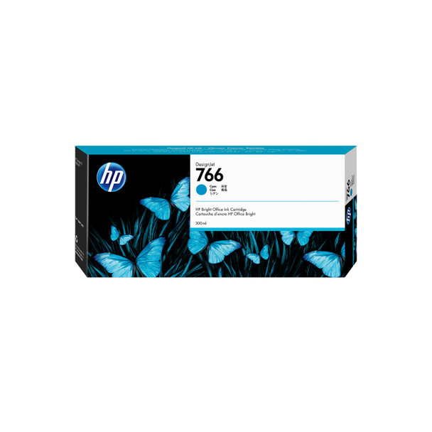 HP 766 300-ml Cyan Ink Cartridge for DesignJet XL 3600 Genuine