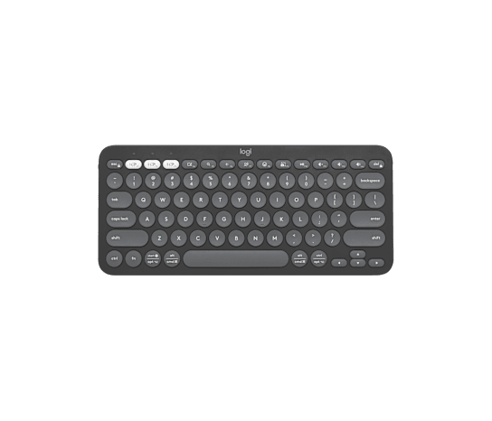 LOGITECH PEBBLE KEYS 2 K380S Multi-Device Wireless Keyboard - Tonal Graphite