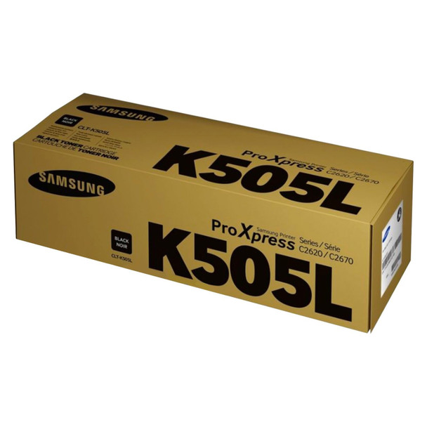 Samsung CLT-K505L C2620DW/C2670FW High Yield Black Toner Cartridge Genuine (SU170A)