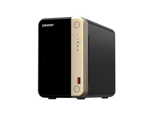 QNAP TS-264-8G, 2-Bay desktop NAS, IntelÂ® CeleronÂ® N5105/N5095 quad-core, 8 GB DDR4 onboard not expandable, 2 x 3.5"/2.5" SATA 6Gb/s drive bays, 2 Yrs WTY