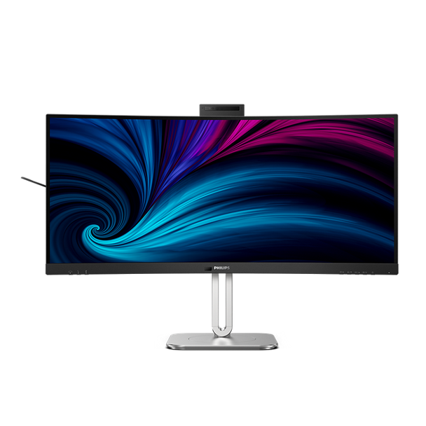Philips 34" UWQHD Thunderbolt Video Conferencing Business Monitor (100W USB-C PD + Hub + Webcam)