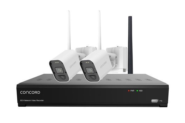 Concord Long Range Wireless NVR Kit with 2 x 8MP Battery Cameras V3