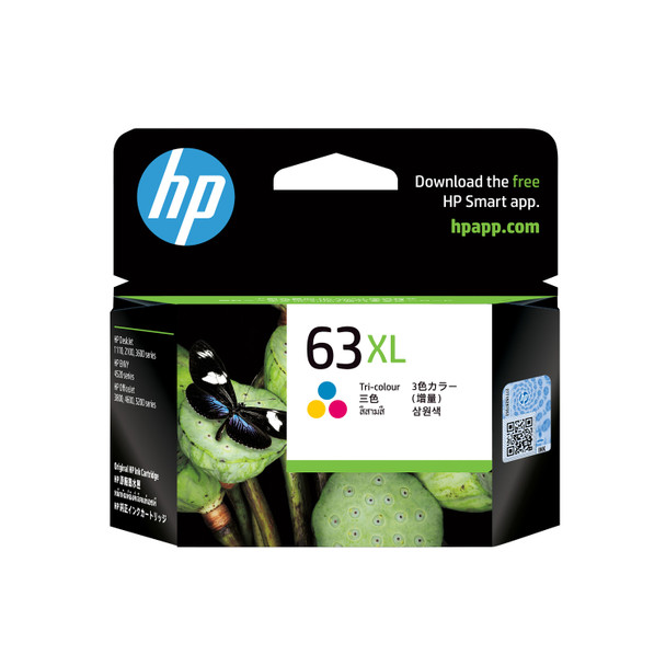 HP 63XL High Yield  Tri-color Original Ink Cartridge