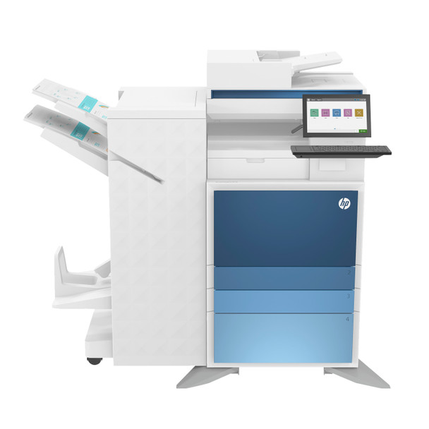 HP Color LaserJet Managed Flow MFP E786z 25ppm / 30ppm / 35ppm A3 Colour Multifunction Printer/Copier + 2000 sheet High Capacity Paper Tray/Stand + Booklet Finisher