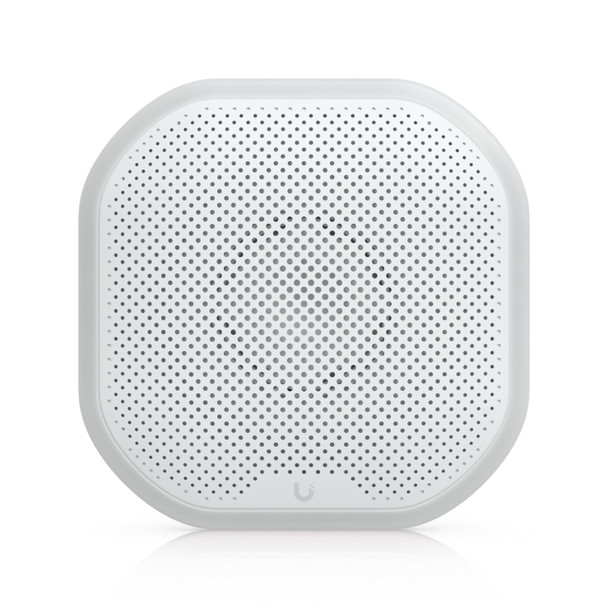 Ubiquiti Siren, White, All-weather SuperLink Siren Delivering 110 DB Alarm, Emergency LED Lighting Powered Using Battery, DC Input.