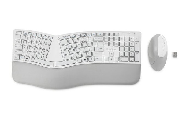 KENSINGTON DUAL WIRELESS ERGO KEYBOARD & MOUSE - GREY