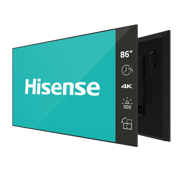 HISENSE DM66GE 86" 4K 24/7 500-NIT DIGITAL SIGNAGE DISPLAY