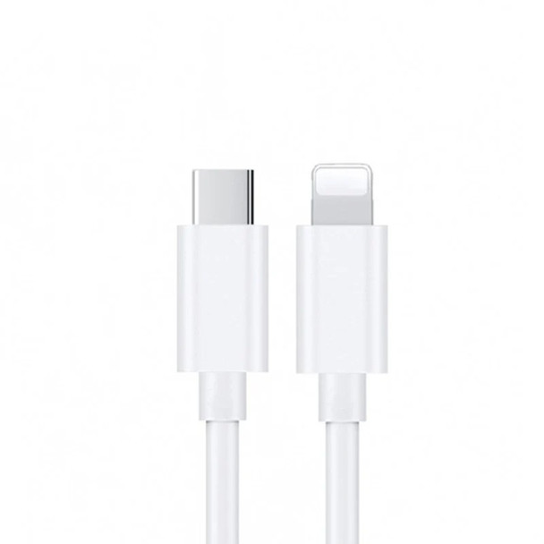 USP Lightning to USB-C Fast Charge Mini Cable (1M) White - Support 2.4A,480Mbps Transfer, Universal iOS Compatibility,  5 Years Warranty