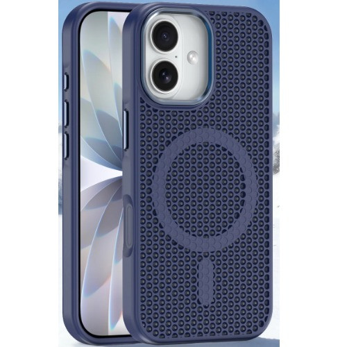USP Apple iPhone 17 (6.3') Armor 3D Mesh Case with MagSafe Dark Blue- Fragiile Surface, TPU Bumper, Drop Resistance, 5 Years Warranty