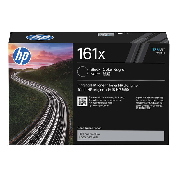 HP 161X (W1610X) High Yield Black Toner Cartridge for LaserJet 4006/4112 Genuine