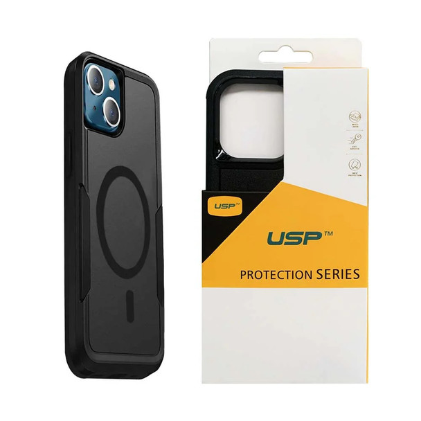 USP Rugged Apple iPhone 16 (6.1') Armor Case Black - Military-Grade, Multi layers, No-Slip, Sleek, Ultimate Protection, 5 Years Warranty