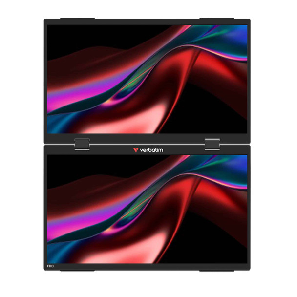Verbatim 15.6" FHD IPS USB-C Dual Screen Portable Monitor