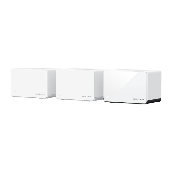Mercusys Halo H85X(3-pack) AX3000 Whole Home Mesh WiFi 6 System,  574 Mbps at 2.4 GHz, 2402 Mbps at 5 GHz