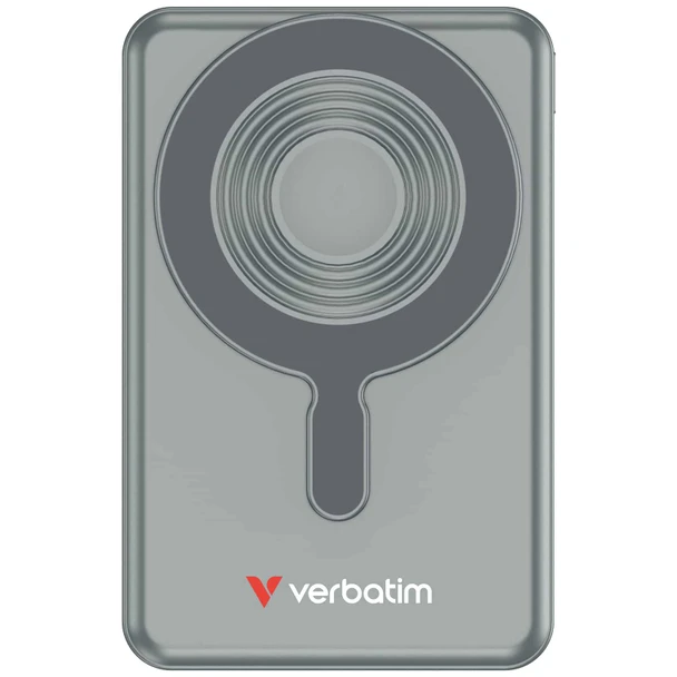 Verbatim Charge N Go 10,000 mAH Magnetic Wireless Dual USB-C Cable Power Bank