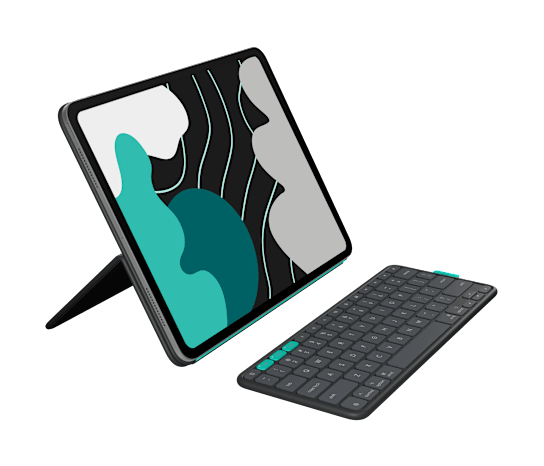 Logitech Flip Folio for iPad Pro 13-inch (M4/M5) & iPad Air 13-inch (M2/M3/M4) - Graphite
