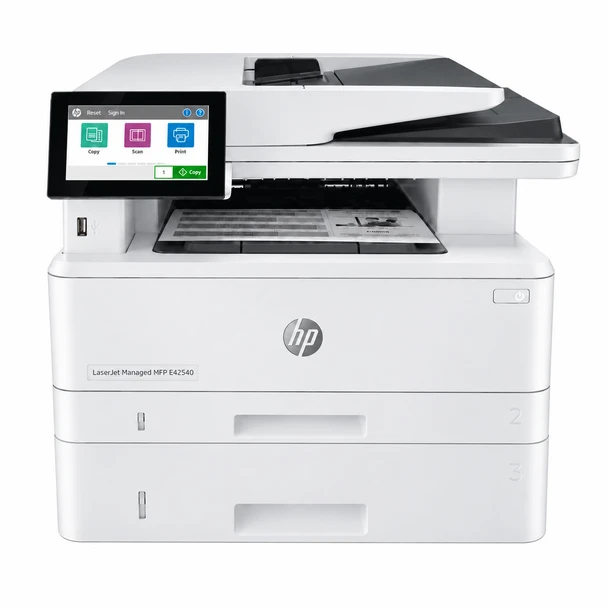HP LaserJet Managed MFP E42540f A4 40ppm Mono Multifunction Printer + Extra Tray [D9P29A] (Second Hand - Used)