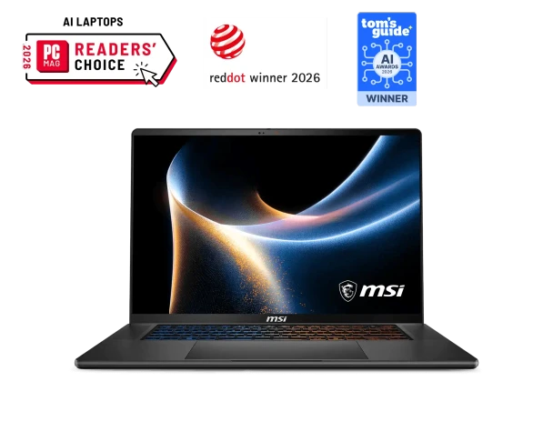 MSI STEALTH 16 AI+ 16" QHD+ OLED Laptop U9-386H 32GB 1TB RTX5080 W11P
