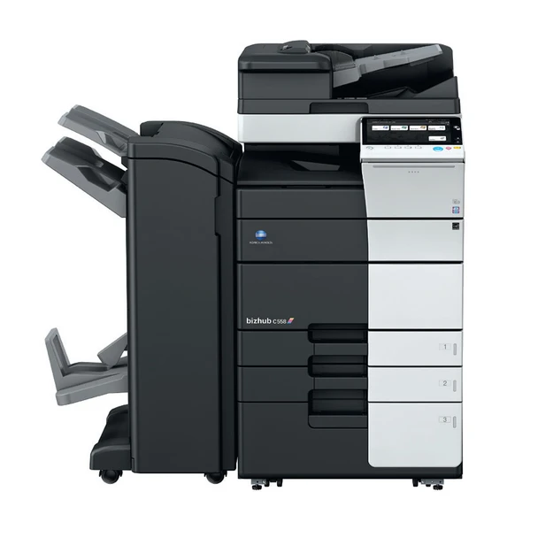 Konica Bizhub C558 55ppm A3 Colour Multifunction Printer/Copier + High Capacity Tray + Booklet Finisher (Second Hand - Used) (C558-RE+HC+BFIN)