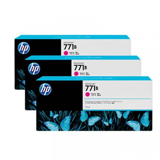 HP 771B Magenta Ink Cartridge 3-Pack (B6Y25A)