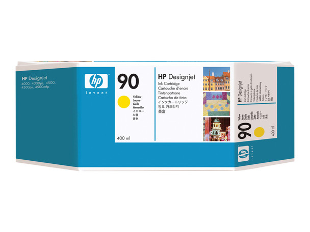 HP 90 400ml Yellow Ink Cartridge (C5065A)