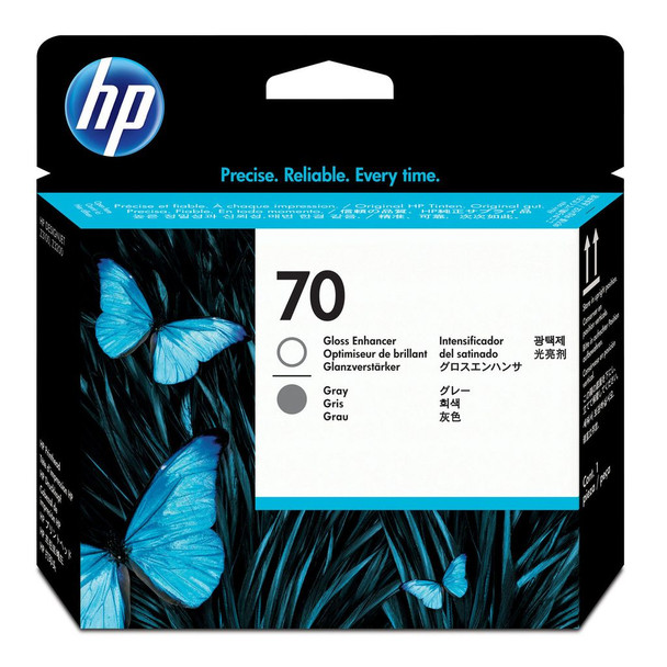 HP 70 Gloss Enhancer & Gray Printhead (C9410A)