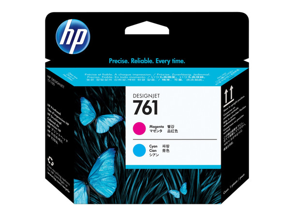 HP 761 Magenta & Cyan Inkjet Printhead (CH646A)