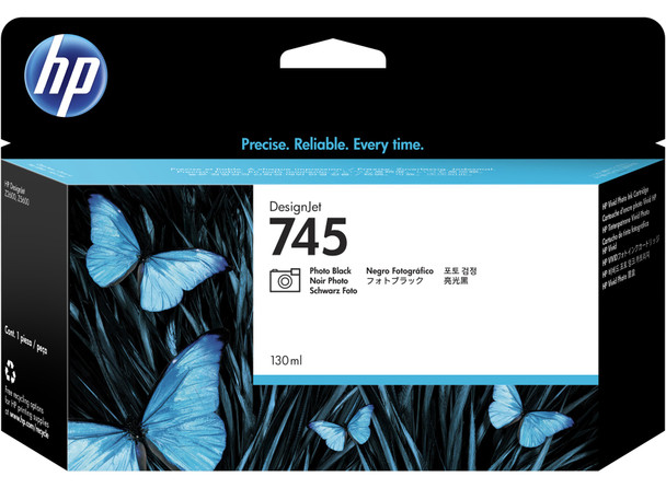 HP 745 130ml Photo Black DesignJet Ink Cartridge (F9J98A)