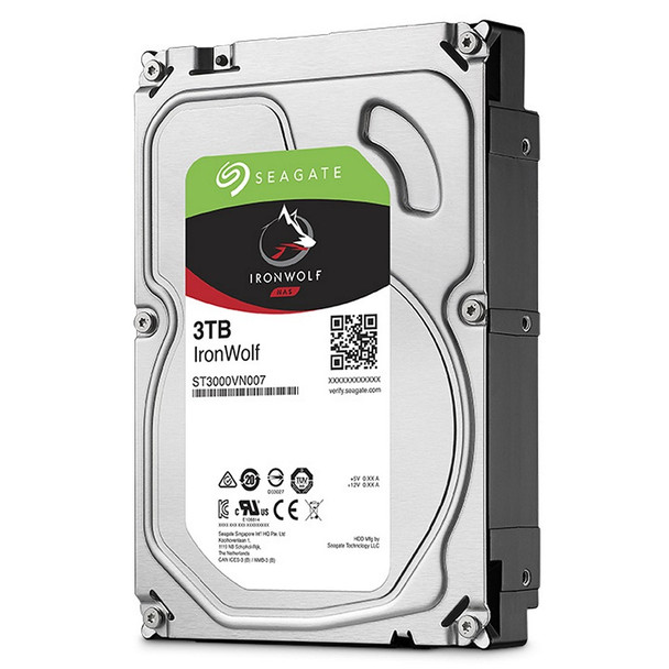 Seagate 3TB IronWolf 3.5" SATA3 NAS HDD 64MB Cache 5900RPM, 3yr Wty