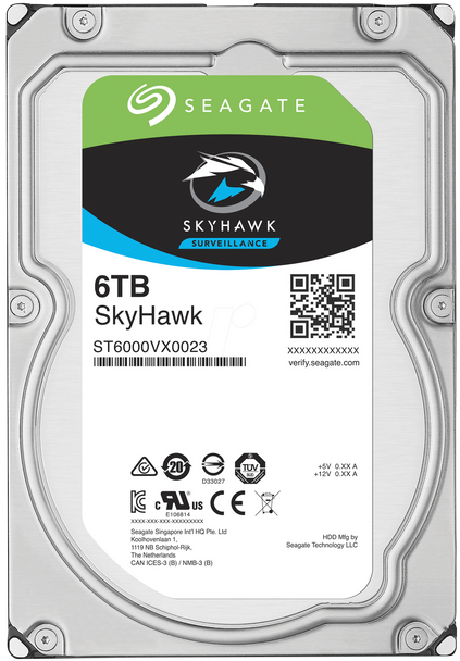 Seagate SkyHawk 6TB Surveillance 3.5" HDD, 3yr Wty