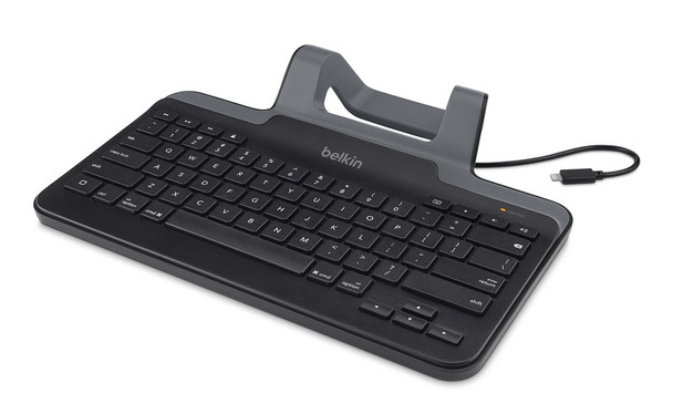 Belkin Wired Tablet Keyboard W/ Stand For Apple iPad (Lightning Connector)