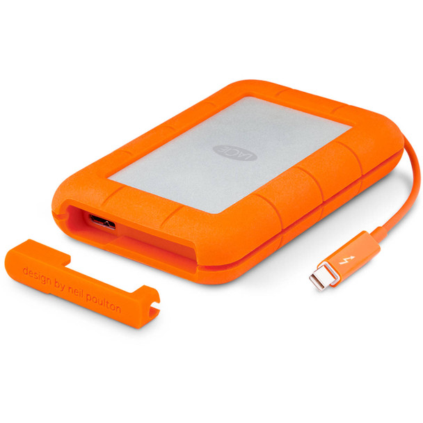 LaCie Rugged 2.5" 4ft Drop Resistant 2TB Thunderbolt, USB 3.0, 2yr