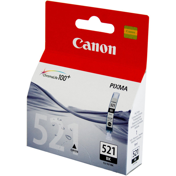 CANON CLI521BK BLACK INK CARTRIDGE FOR IP4600