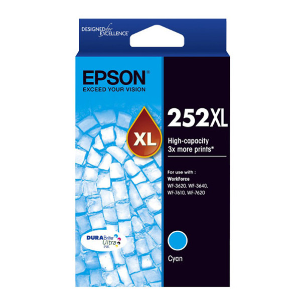 Epson 252XL High Capacity DURABrite Ultra Cyan
