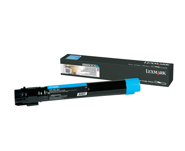 Lexmark X95X Cyan Toner Cartridge- 22K (X950X2CG)