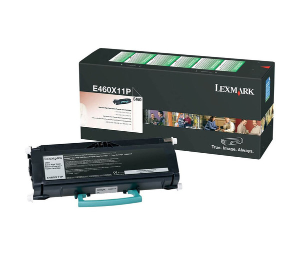Lexmark E460X11P Return Program Extra High Yield Black Toner Cartridge 15K for E460