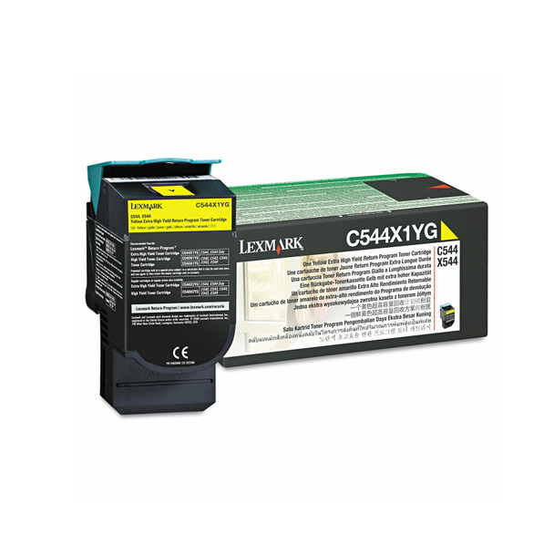 Lexmark Yellow Toner, Yield 4000 Pages, for C544, X544