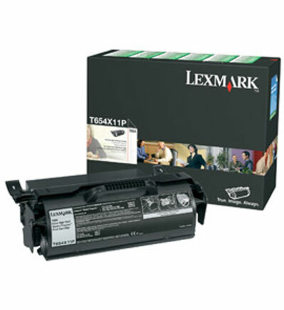 Lexmark T654X11P Extra High Yield Black Toner Cartridge 36K for T654, T656 (T654X11P)