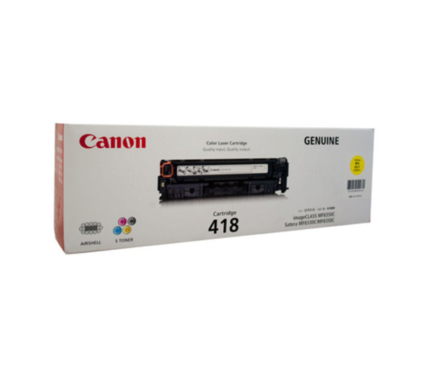 Canon CART418Y MF8350/8380/8580/MF729CX Yellow Toner Cartridge