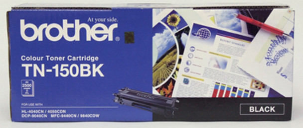 Brother TN-150BK Toner Cartridge Black - 2,500 Pages