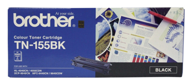 Brother TN-155BK Toner Cartridge Black - 5,000 Pages