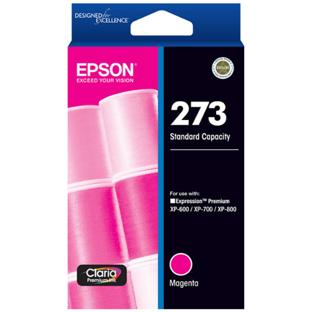 Epson 273 Standard Yield Magenta Ink Cartridge for XP-500, 600, 700, 800