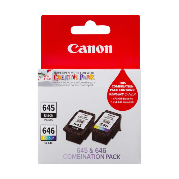 Canon PG645CL646CP PG645 Black & CL646 Ink Cartridge Combo Pack