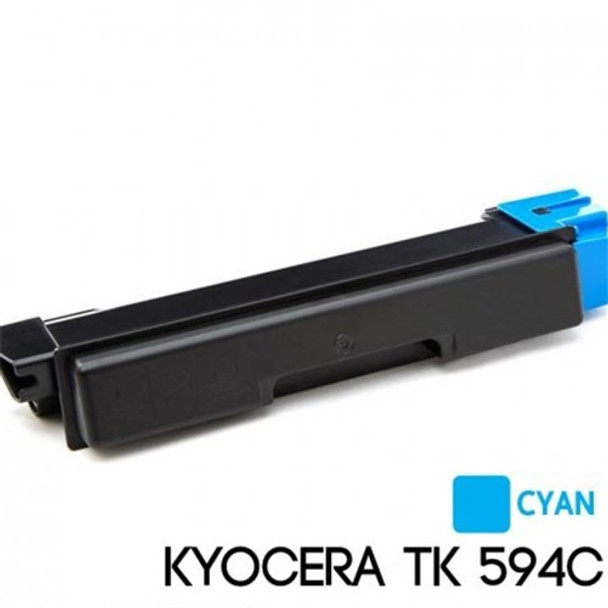 TK-594C CYAN TONER KIT, YIELD 5K, FS-C2026MFP,FS-C2126MFP, FS-C5250DN, FS-C2626MFP, C2526