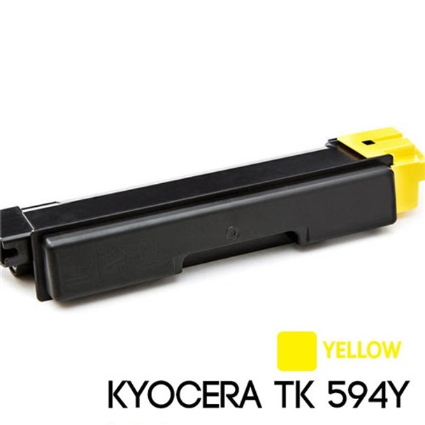 TK-594Y YELLOW TONER KIT,YIELD 5K, FS-C2026MFP, FS-C2126MFP FS-C5250DN, C2626MFP, C2526MFP