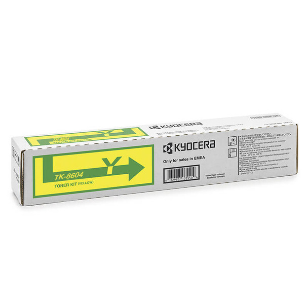 TONER KIT YELLOW FS-C8650DN YIELD 20,000 PAGES