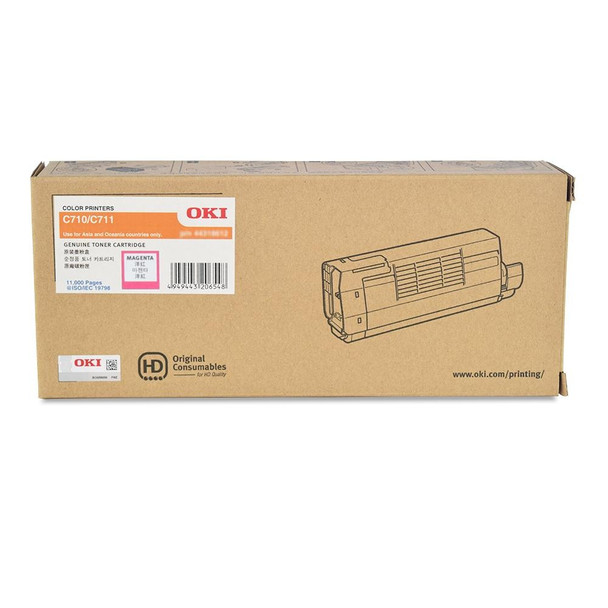 MAGENTA TONER FOR OKI C711N, C710A YIELD 11500 PAGES
